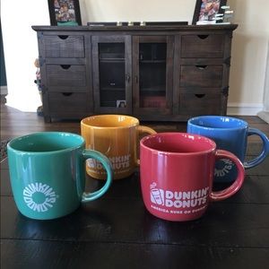 Dunkin Donuts Cup Set Of 4